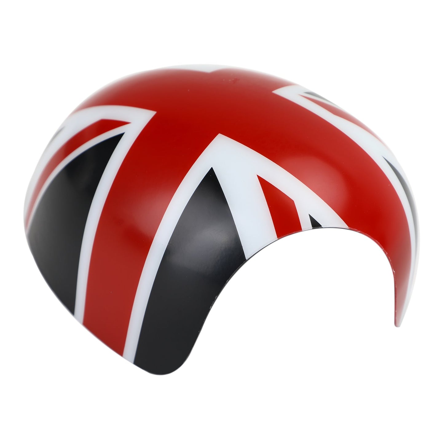 MINI Cooper R55 R56 R57 2 x Union Jack UK Flag Spiegelabdeckungen schwarz/rot