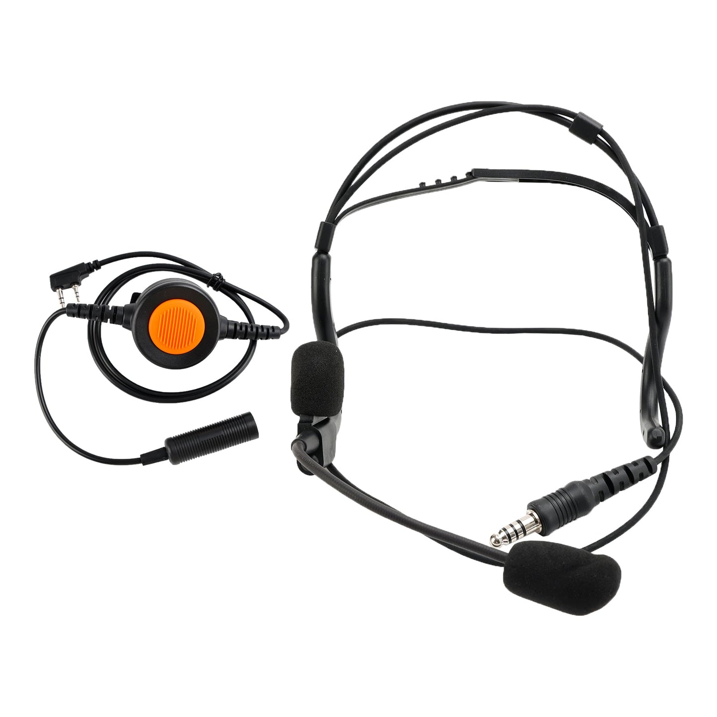 7.1-C8 Taktisches Headset mit gro?em Stecker für Kenwood TK-208 TK-220 TK-240