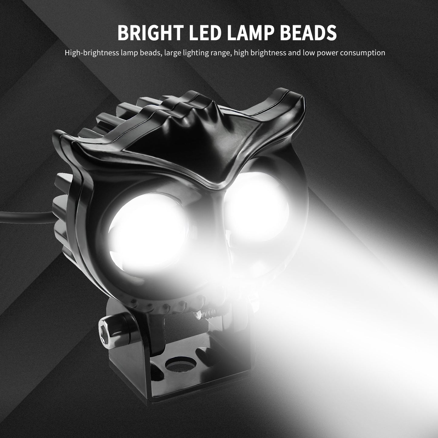 Elektrischer LED-Arbeitsscheinwerfer Scheinwerfer Wasserdichter Frontscheinwerfer 30 45W Eule für Motor Generic