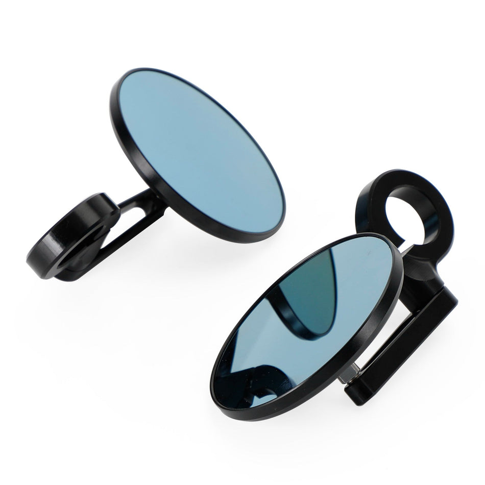 Aluminium-Lenker-Endspiegel 7/8 "-1" schwarzer kurzer Armstangen End 3 "runde Spiegel generisch