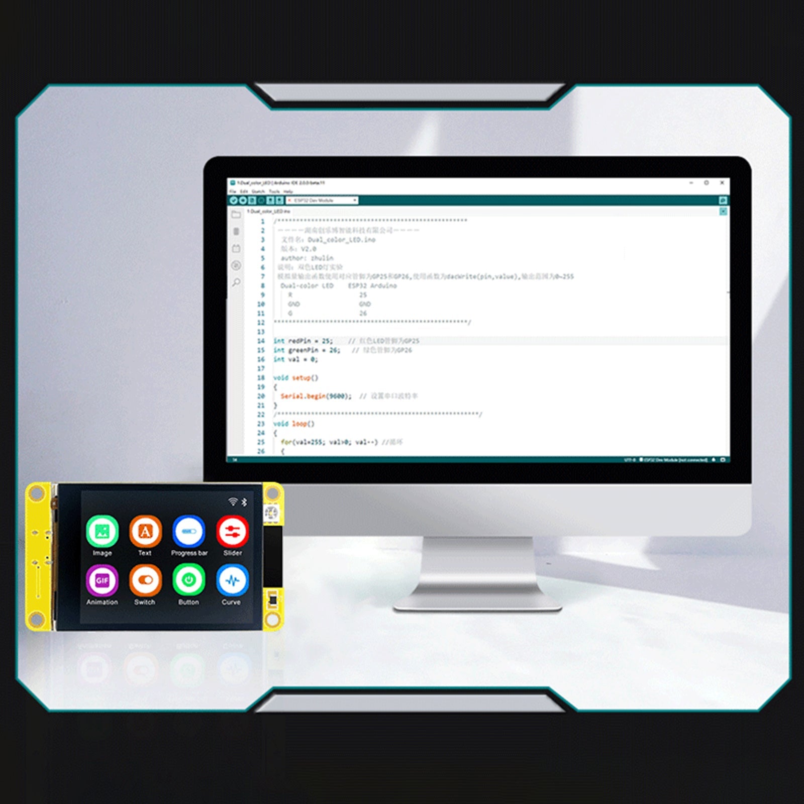 Tiardey ESP32 LVGL WIFI- und Bluetooth-Entwicklungsplatine 2,8 Zoll 240 x 320 Smart Display Screen TFT-Modul mit Touch Tiardey ESP32 LVGL WIFI- und Bluetooth-Entwicklungsplatine 2,8 Zoll 240 x 320 Smart Display Screen TFT-Modul mit Touch