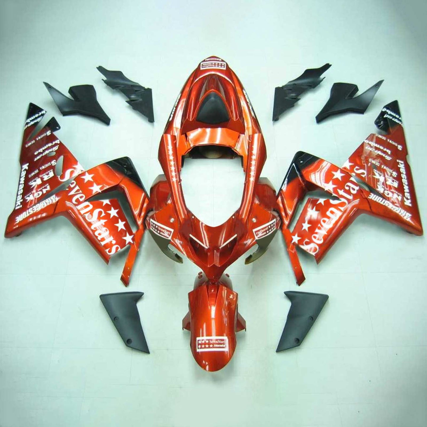 Amotopart Kawasaki 2004-2005 ZX10R Orange Star Abzugskit