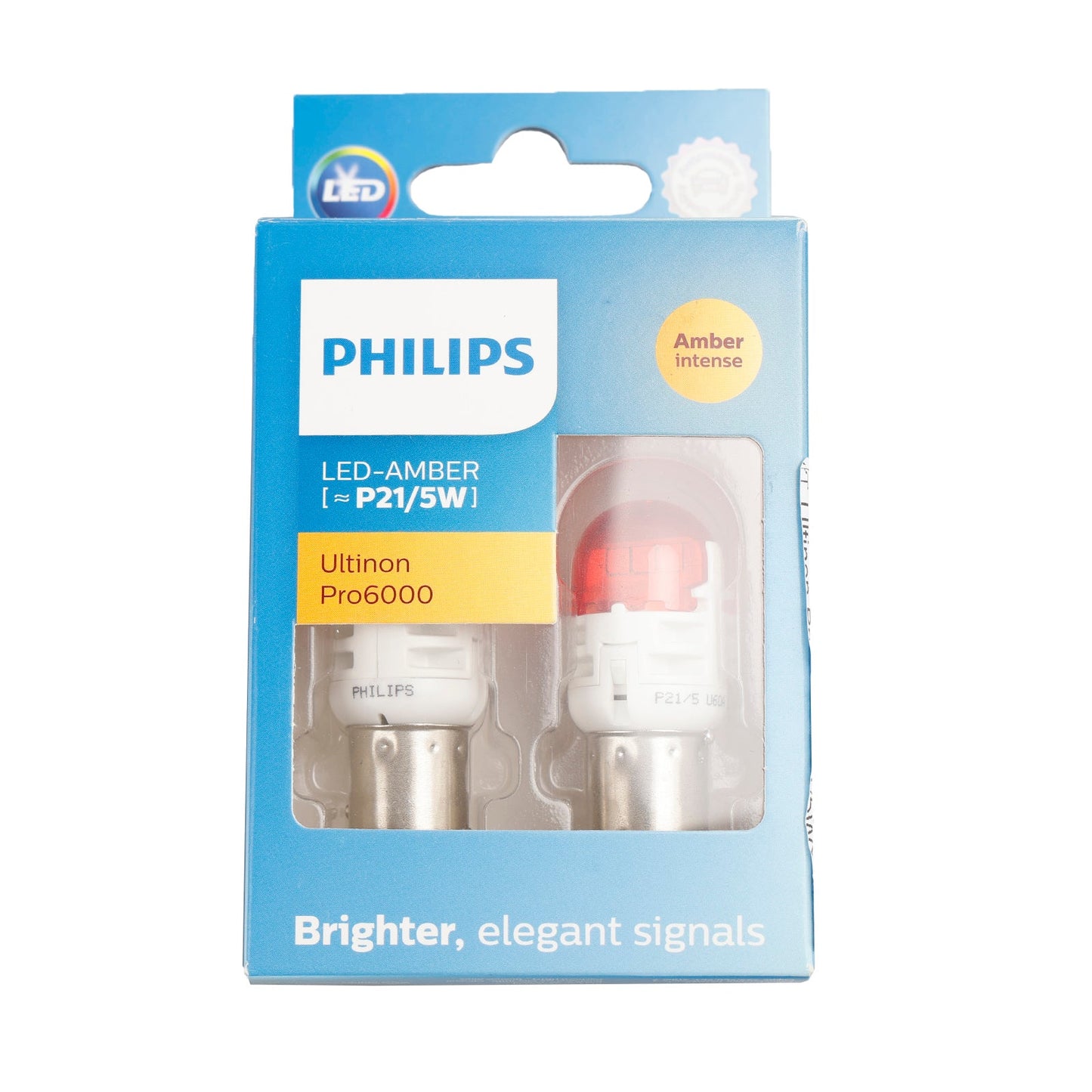 Für Philips 11499AU60X2 Ultinon Pro6000 LED-AMBER P21/5W intensiver AMBER 80/16lm