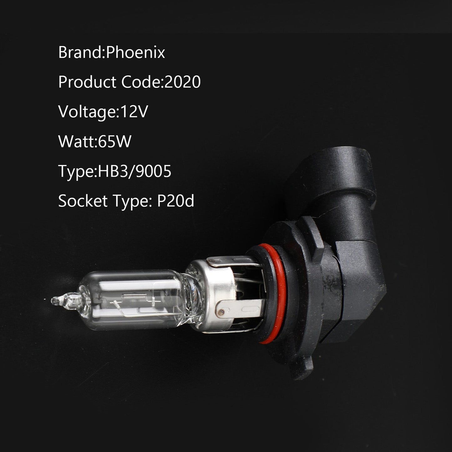 Für Phoenix Tungsten HB3 9005 12V65W P20D Halogen-Scheinwerferlampe generisch