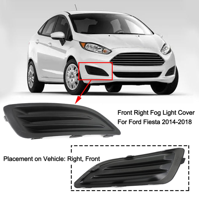 Garniture de couvercle de feu antibrouillard de pare-chocs avant droit pour Ford Fiesta 1.0 1.6 2014-2018 générique