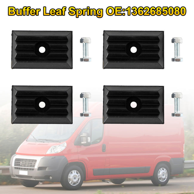 Peugeot Boxer Fiat Ducato Citroen Jumper 4 x Blattfeder für Heckaufprallpuffer