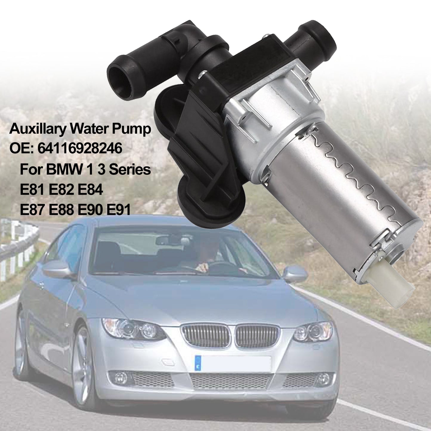Zusatzwasserpumpe Wasserpumpe 64116928246 für BMW E81 E82 E84 E87 E88 E90 E91