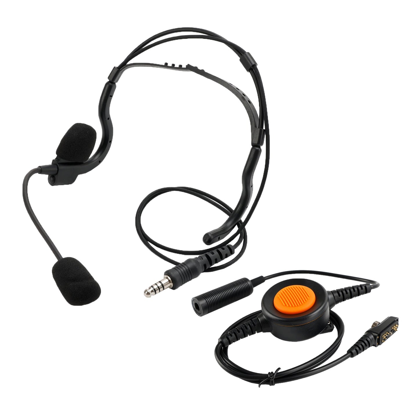 7,1-C8 Hinten Montieren Stecker Taktische Headset 6-Pin U94 PTT Für Hytera PD780/700G/580