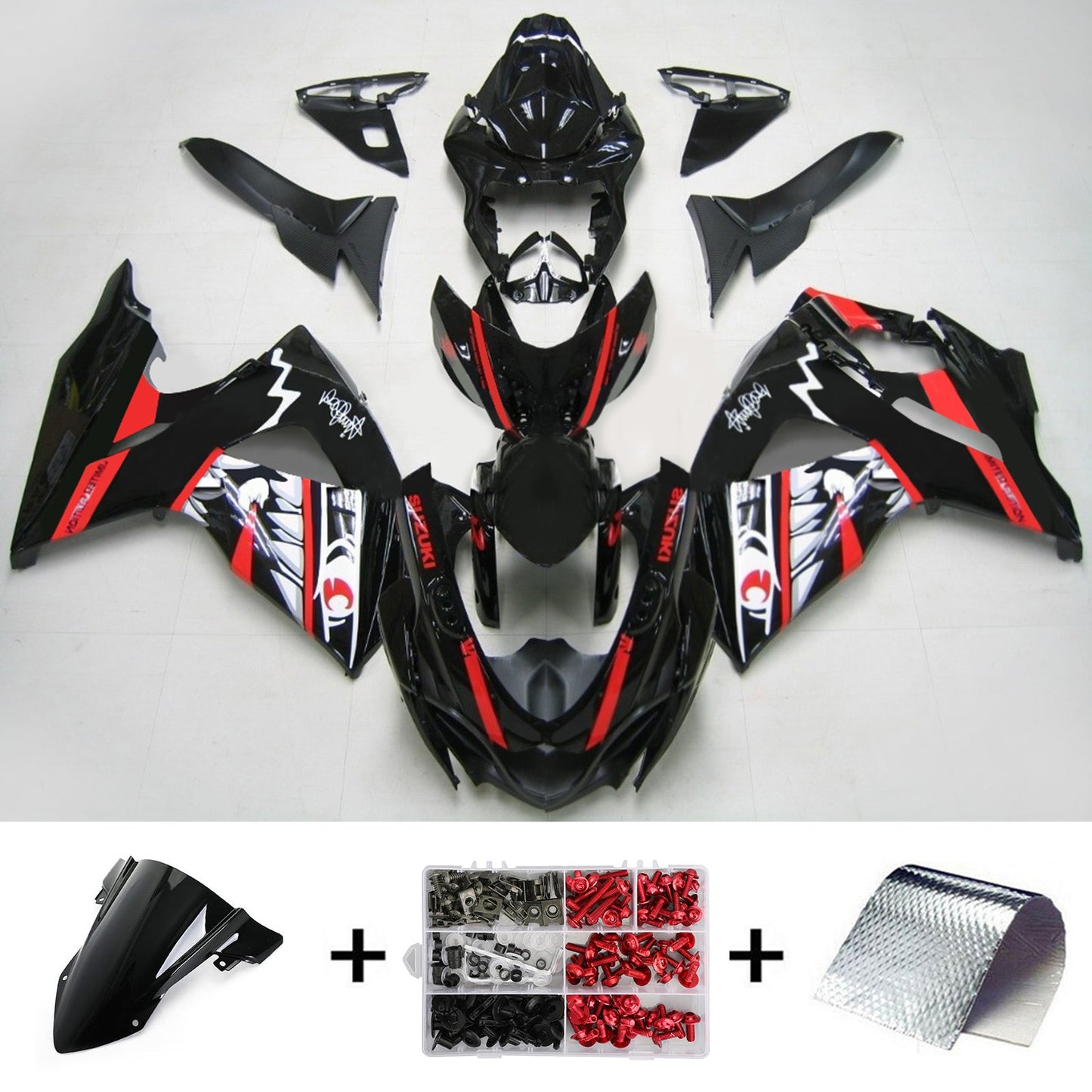 Amotopart Suzuki GSXR1000 2009-2016 Verkleidungskit