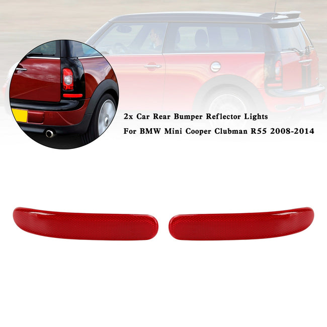 BMW Mini Cooper Clubman R55 2008-2014 2x Auto-Heckstoßstangen-Reflektorlichter