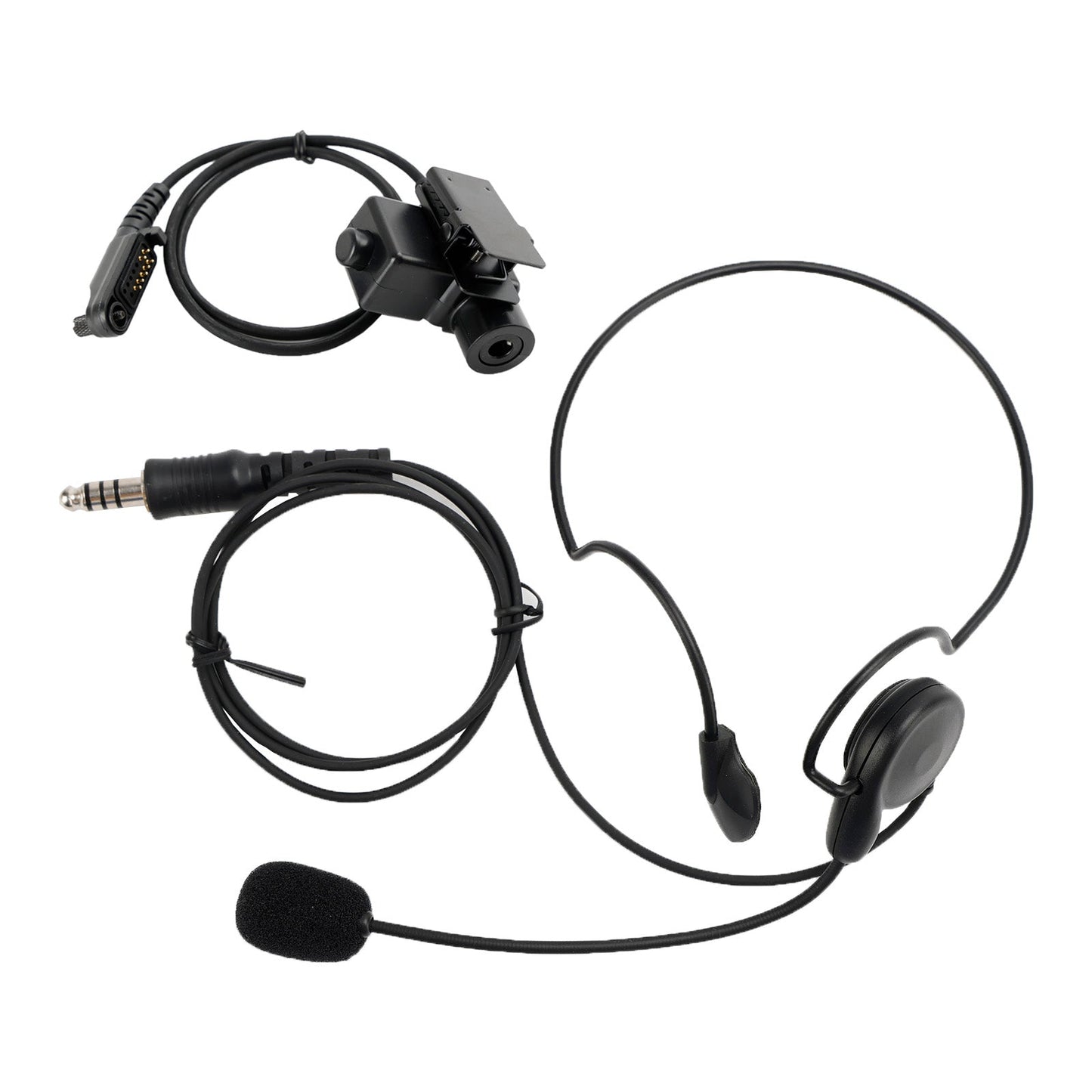 Für HYT PD680 PD685 X1E X1P 6Pin U94 PTT 7,1-C7 Hinten Montieren Stecker Taktische Headset