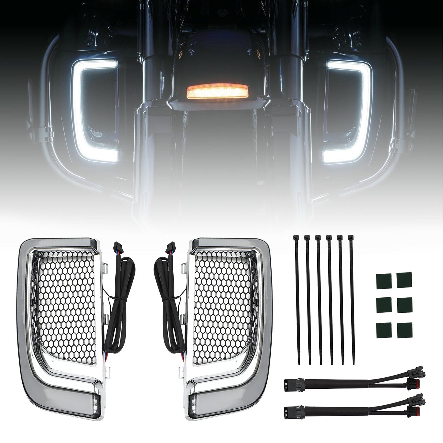 Tracer -LED Untere Verkleidung Untere Grills Lichter für Electra Flh/t Straße Gleitgeneric