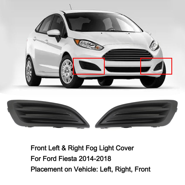 Nebelscheinwerferabdeckung vorne links und rechts für Ford Fiesta 1.0 1.6 2014-2018 Generic