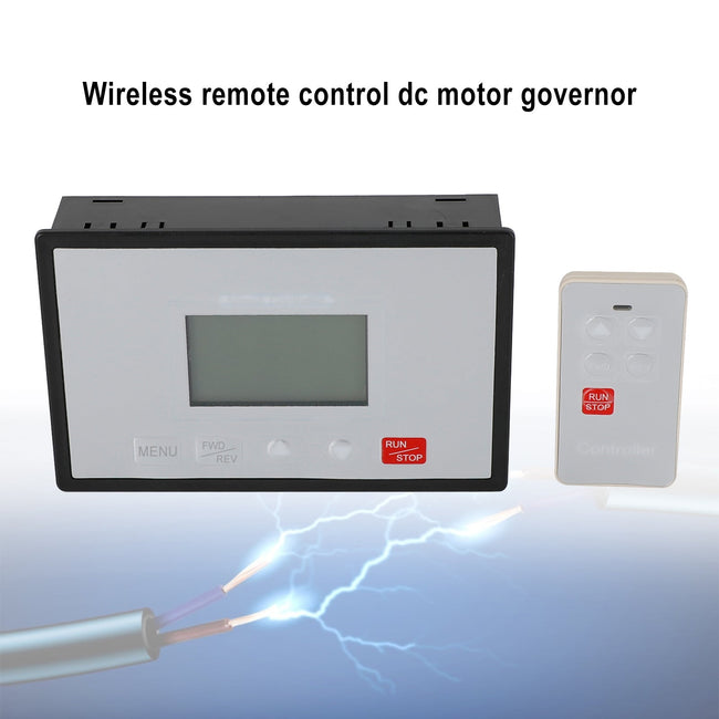 Speed Controller PWM DC Motor Timing Reversible Fernbedienung LCD -Anzeige 60A