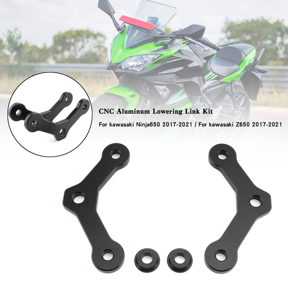20mm Kawasaki Ninja650 Z650 2017-2021 CNC Aluminium Lowering Link Kit