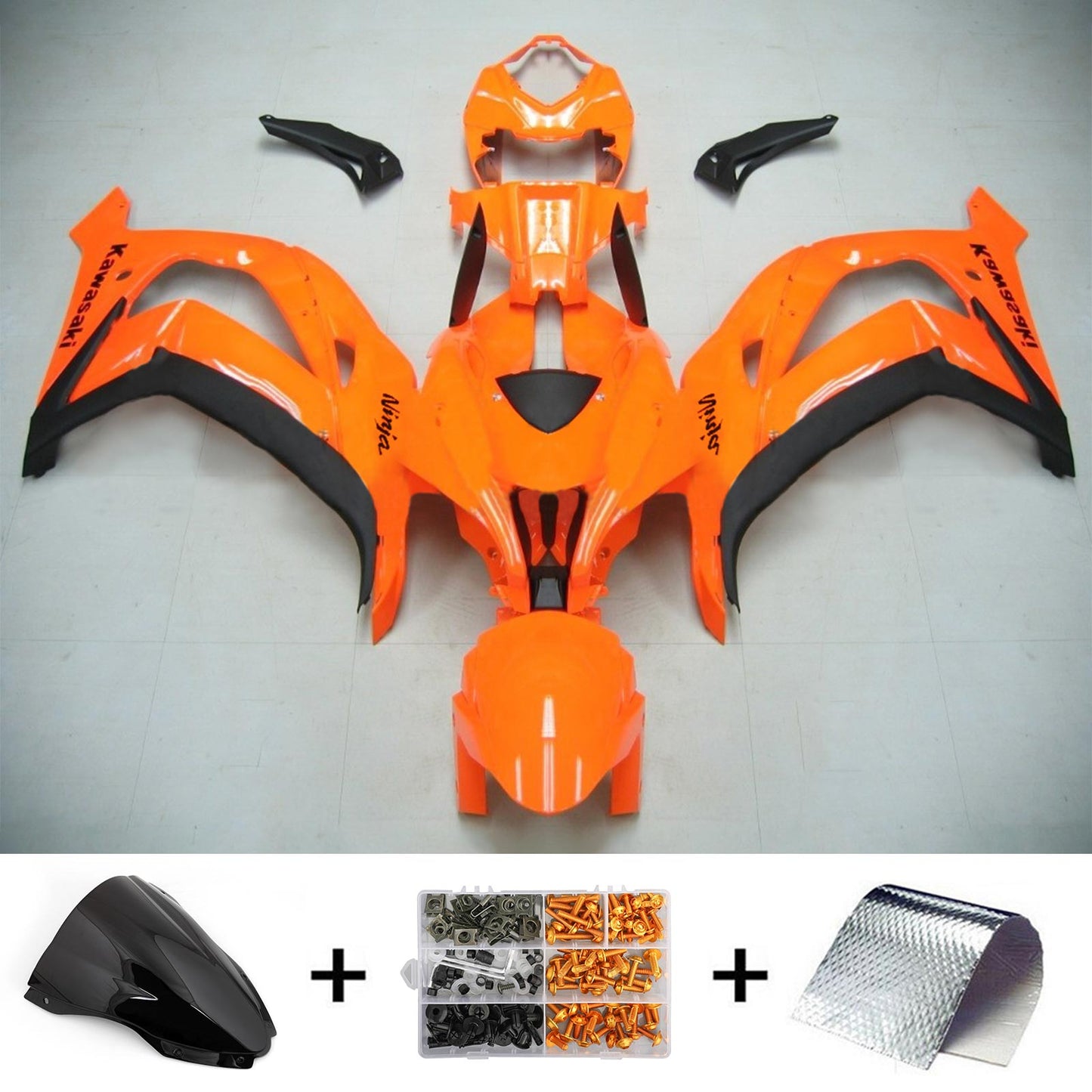 Amotopart Kawasaki 2016-2019 ZX10R Orange Abzugskit