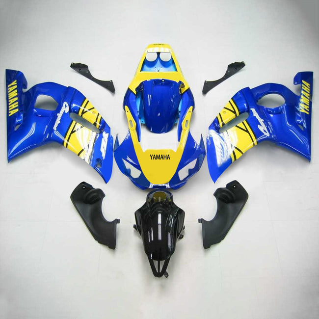 Amotopart Yamaha 1998-2002 YZF 600 R6 Blue Yellow Fearing Kit