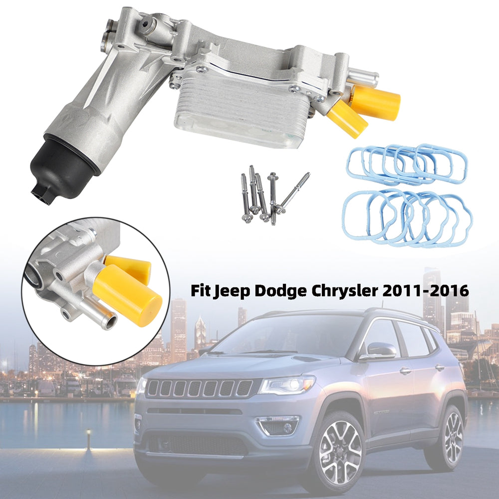 Ensemble de filtre à huile de boîtier en aluminium 926-876 pour Jeep Dodge Chrysler 2011-2016 générique