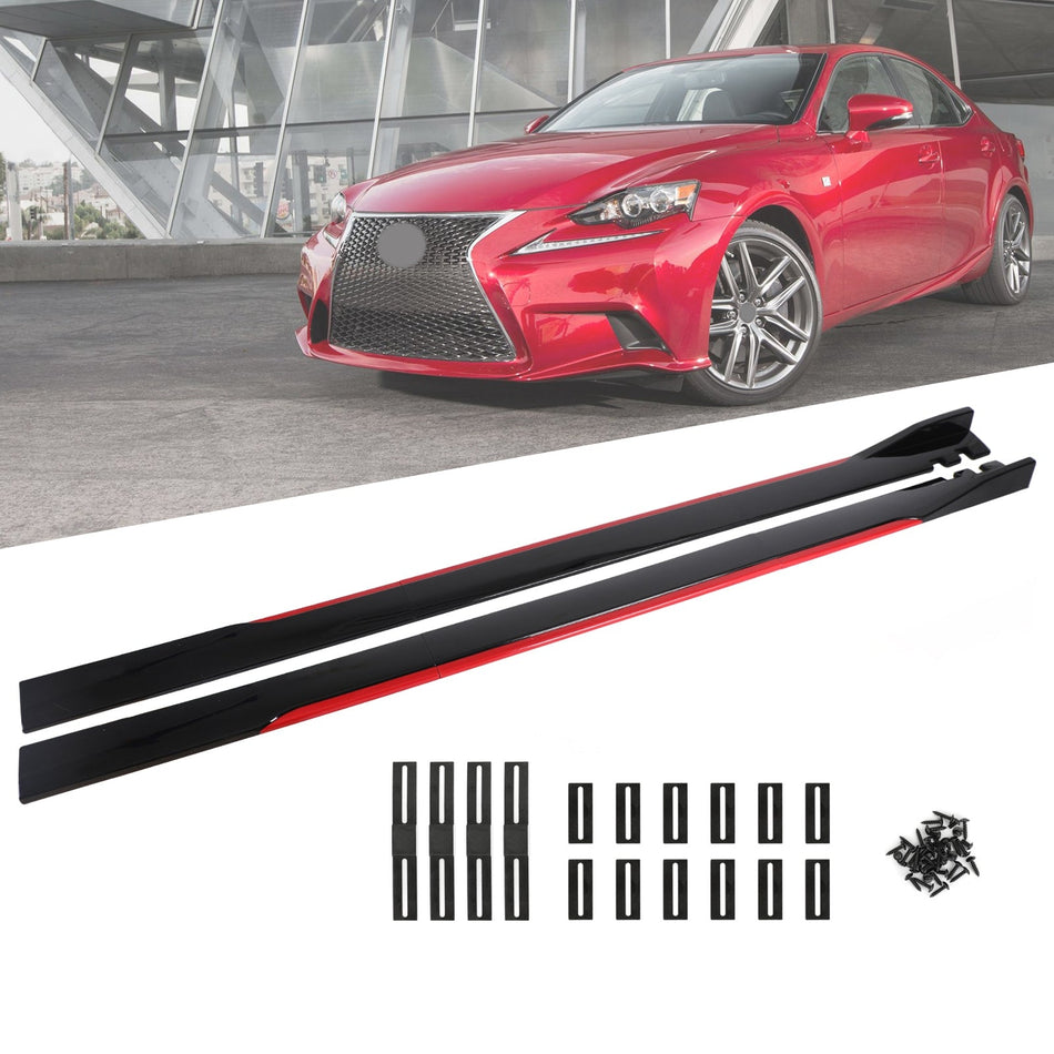 86,6 "Universal Side Rock Extensions Rocker Panel Splitter Lip Polypropylen Generikum
