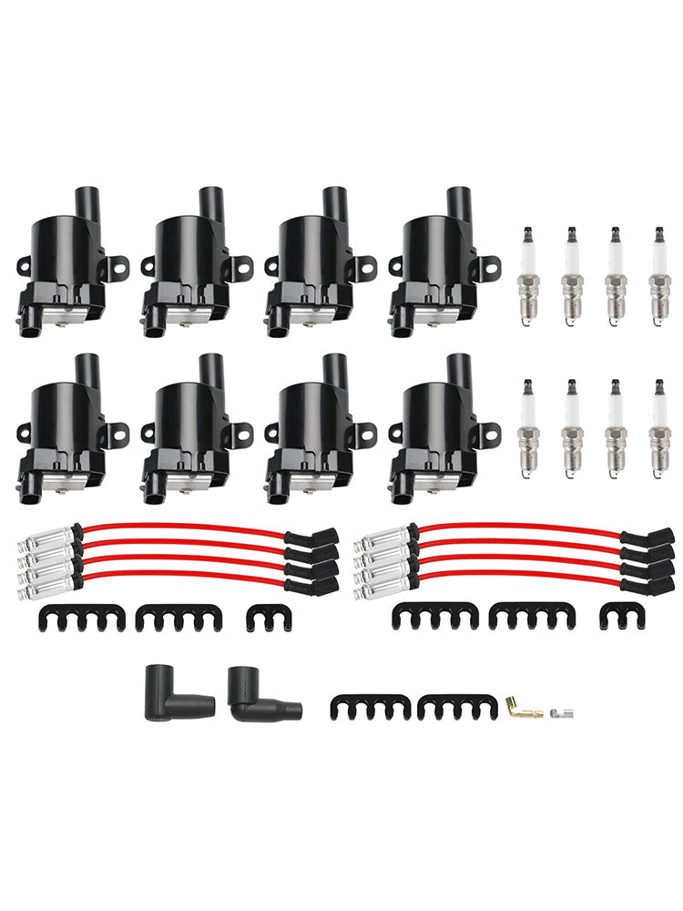 2002–2005 Cadillac Escalade 5.3L 8er-Pack Zündspule + Zündkerze + Kabelsatz UF262