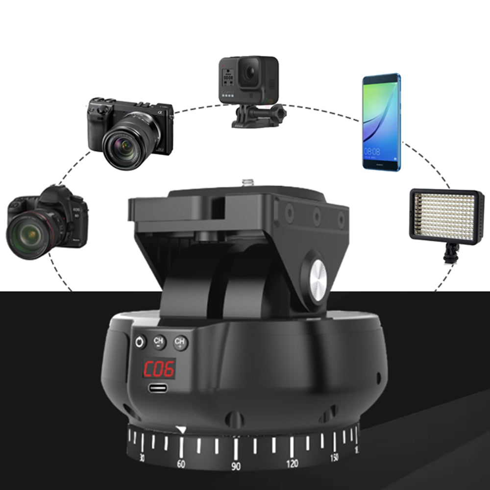 Inclinaison panoramique à 360° de la tête rotative Convient aux téléphones portables/appareils photo, etc.