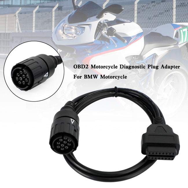 BMW OBD2 Kabelstecker Diagnosescanner Kabel Motorrad 10 Pin auf 16 Pin