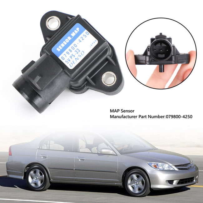 Lufteinlassdrucksensor MAP-Sensor 079800-3000 für Honda Civic Accord Generic