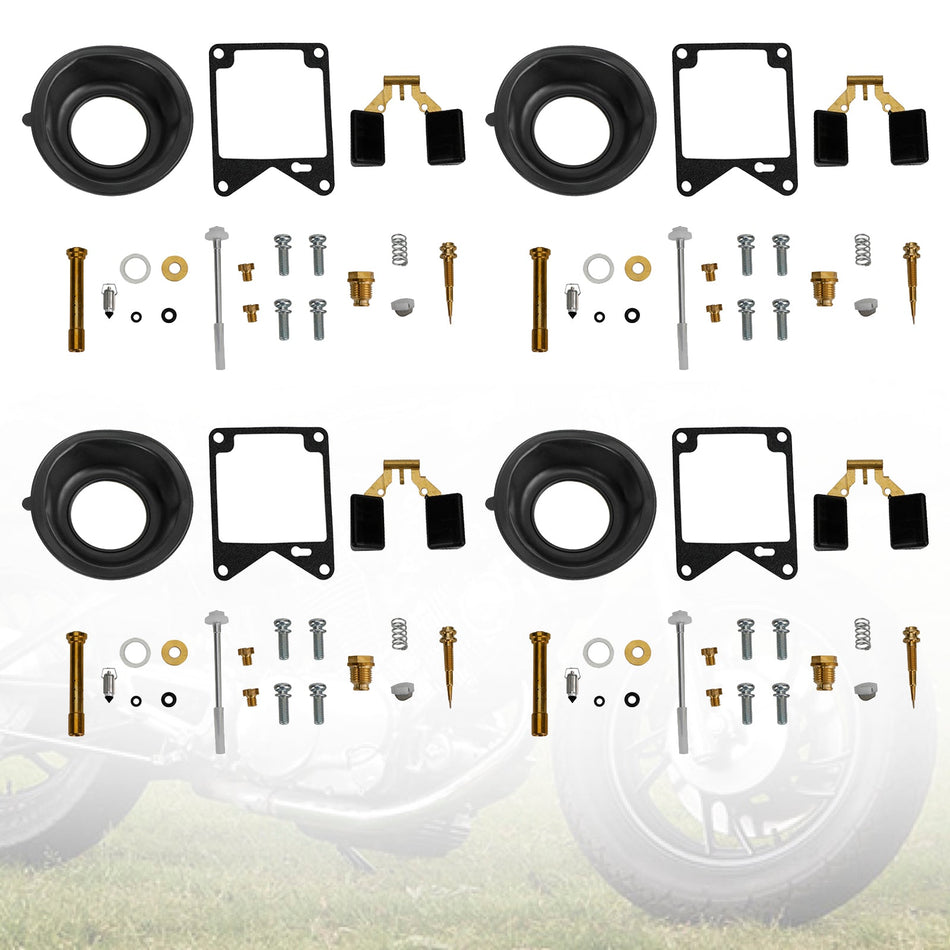 4X 1981-1983 Yamaha Virago 750 XV750 Kit de réparation de reconstruction de carburateur