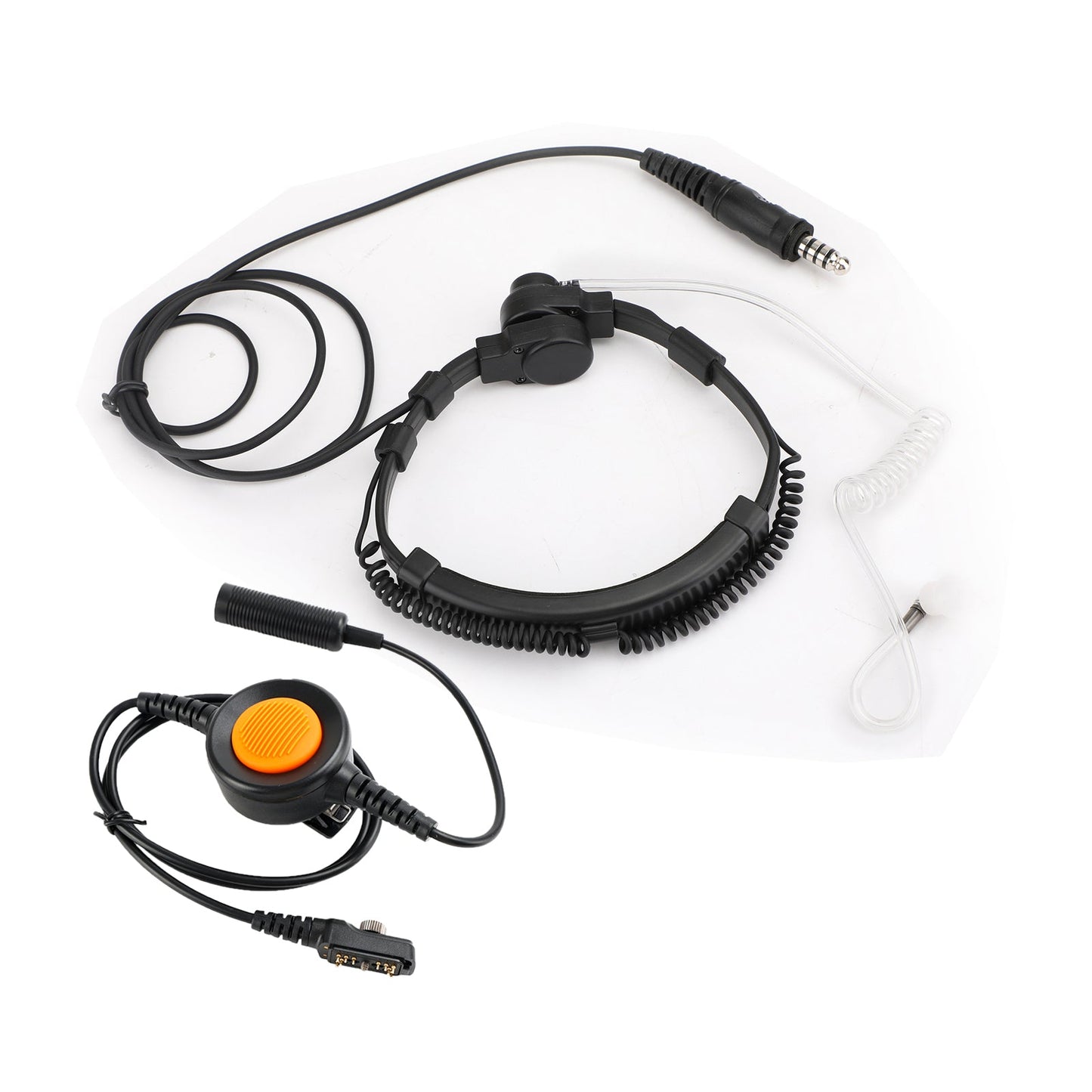 7,1 mm Big Plug Tactical Throat Headset 6-Pin U94 PTT für Hytera PD780/700G/580