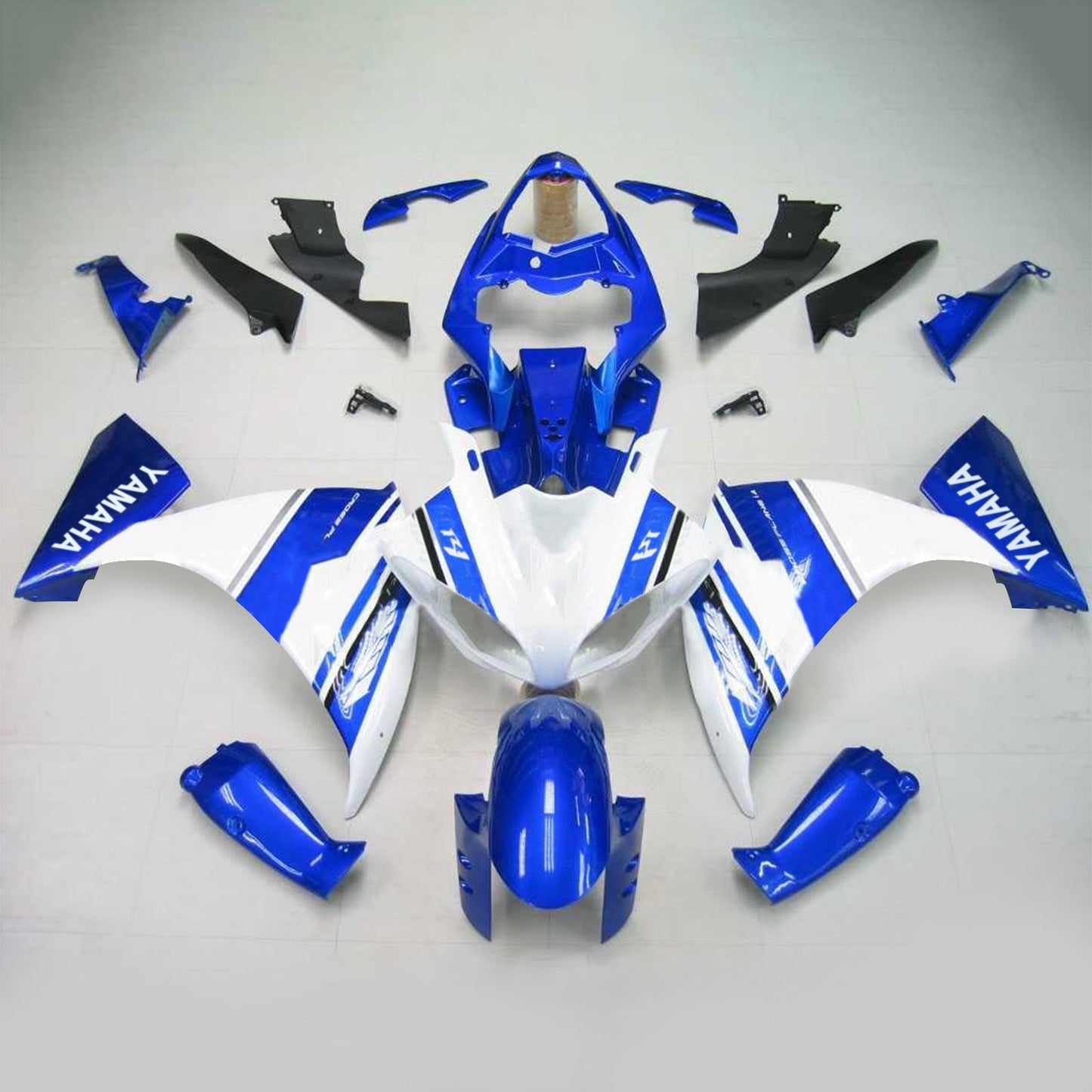 Amotopart Yamaha 2012-2014 YZF 1000 R1 Blue White Abzugskit