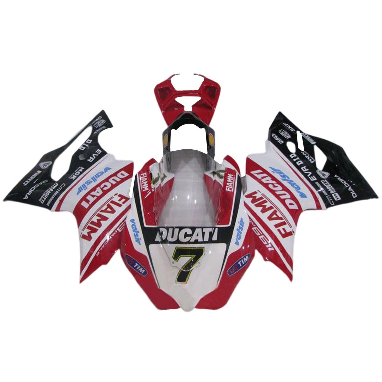 Amotopart Verkleidungsset für Ducati 1199 899 2012–2015, Karosserie, Kunststoff, ABS