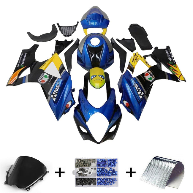 Amotopart Suzuki GSXR1000 2007¨C2008 K7 Verkleidungsset, Karosserie, Kunststoff, ABS