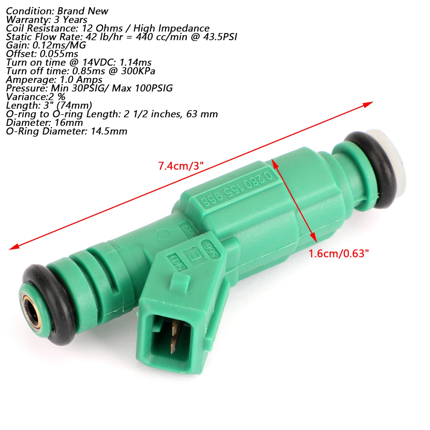 4PCS Fuel Injectors Für Chevrolet Für Ford LS1 LS6 440cc 42lb 0280155968 420874432,FJ878