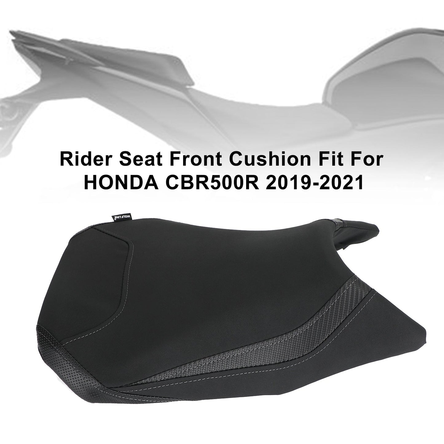 Coussin complet siège conducteur passager pour Honda CBR500R 19-21 2020 Rouge