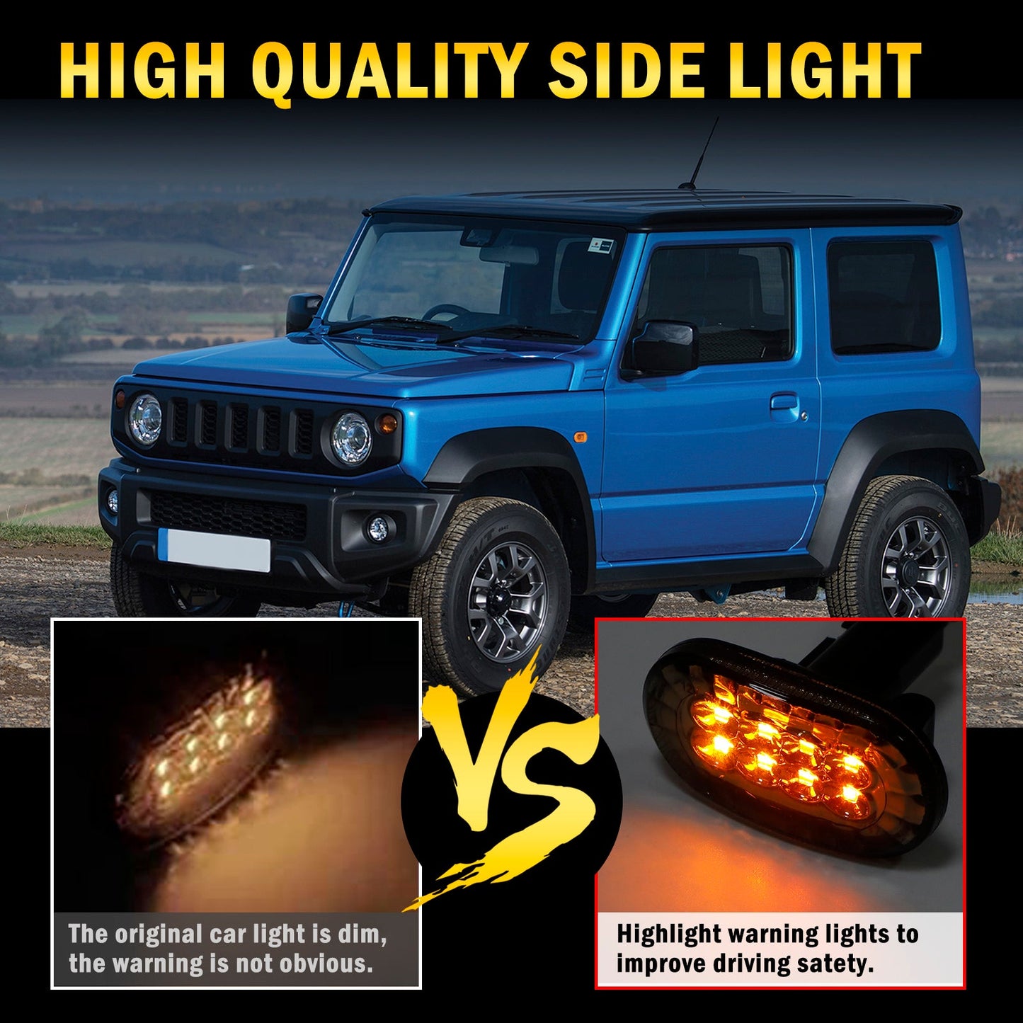 Suzuki Jimny JB64 JB74 Paire de clignotants latéraux fumés