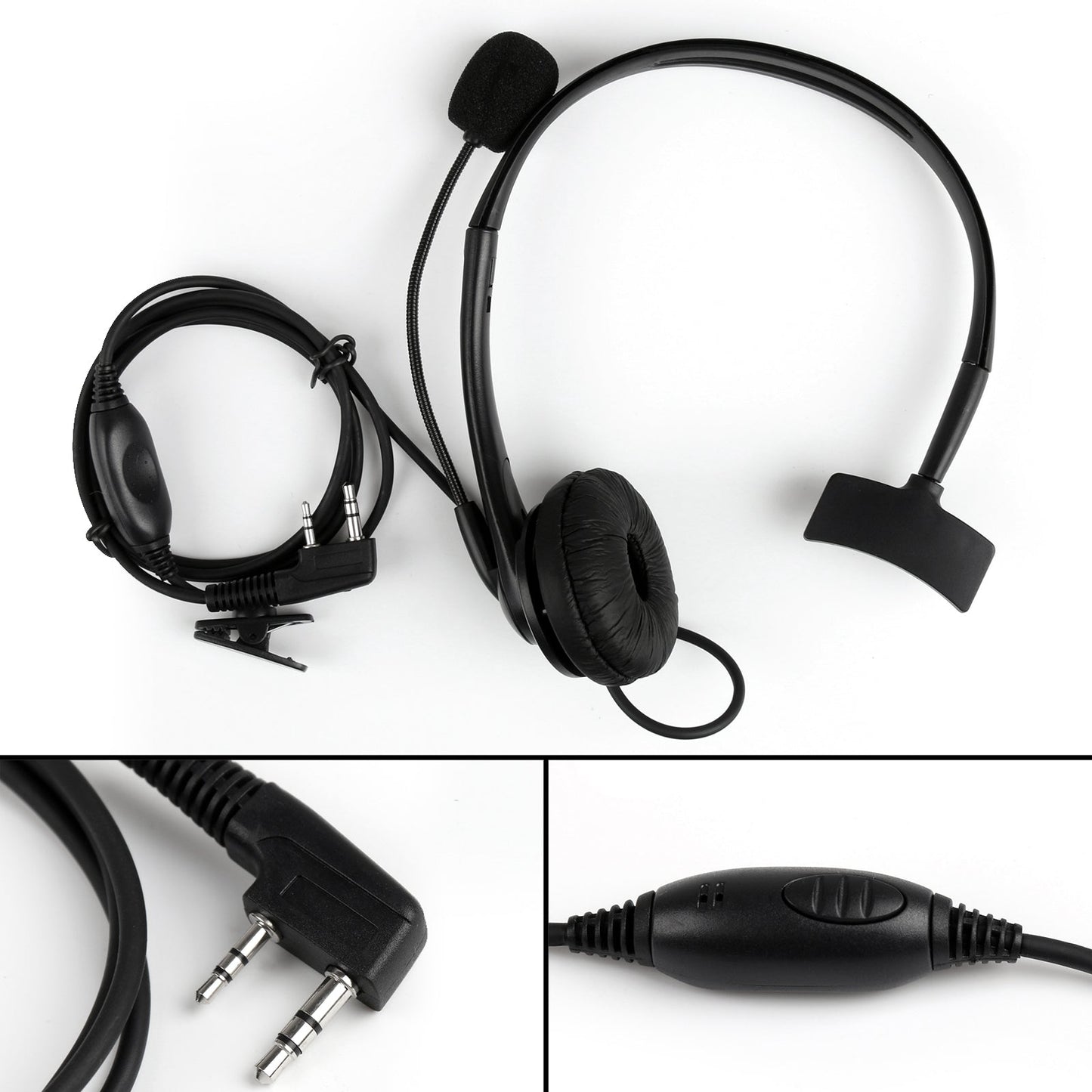 Overhead-Koopfhörer-Headset für Kenwood Puxing Wouxun Baofeng 2-Wege-Radio