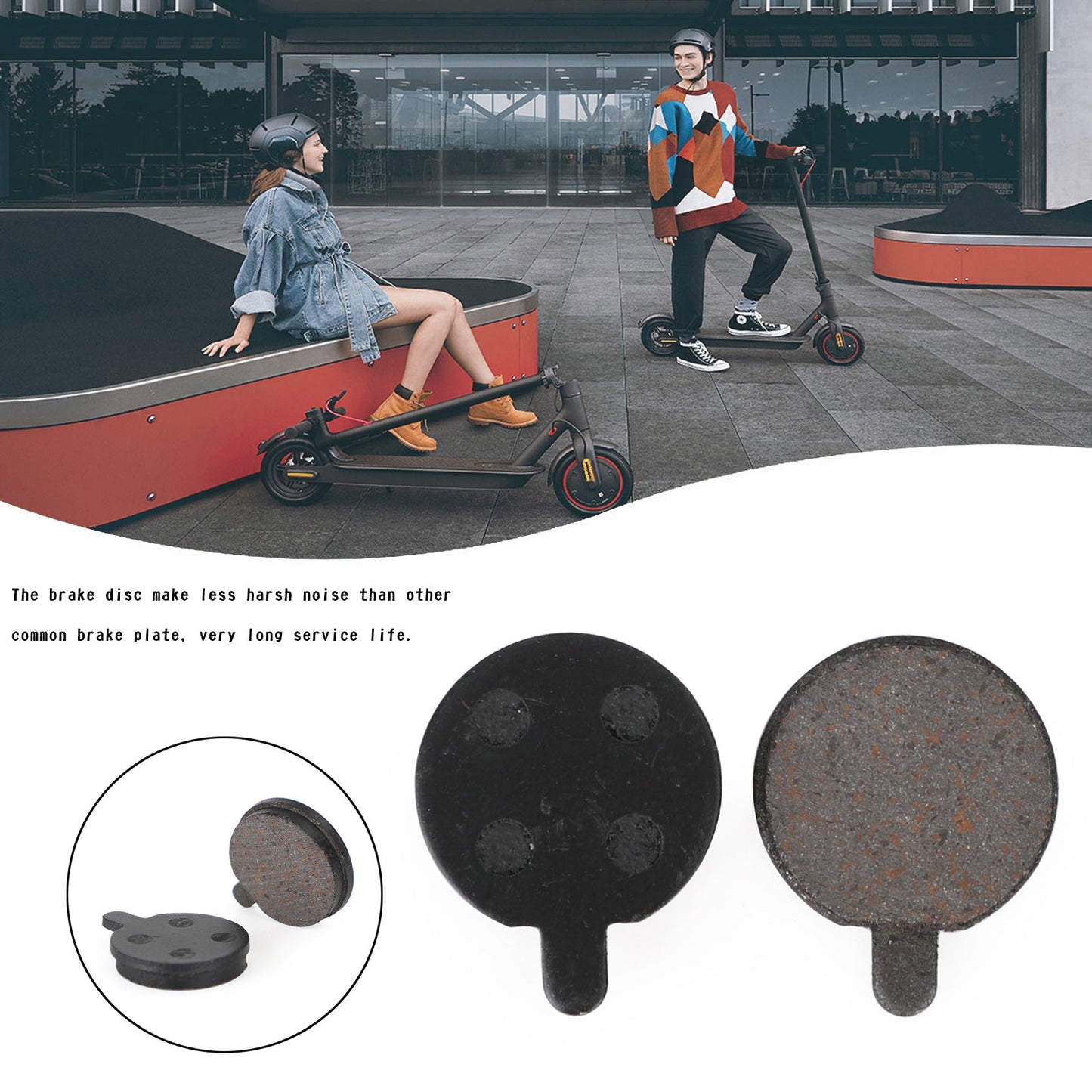 1 paire de plaquettes de frein de scooter électrique pièces de rechange pour Xiaomi M365 Pro