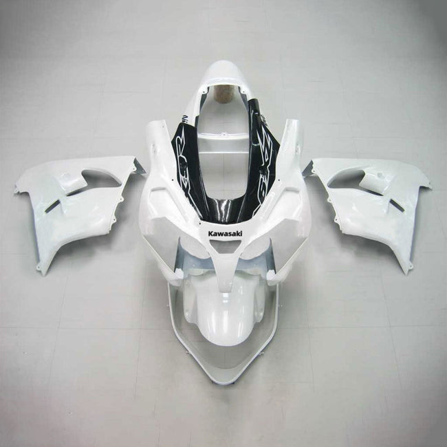 Amotopart Kawasaki 2002-2003 ZX9R White Black Fearing Kit