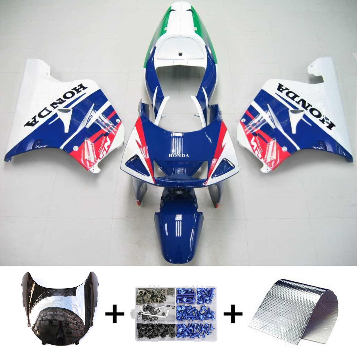 Amotopart Honda NSR250 PGM-4 1994-1996 Verkleidungskit Karosserie Plastik