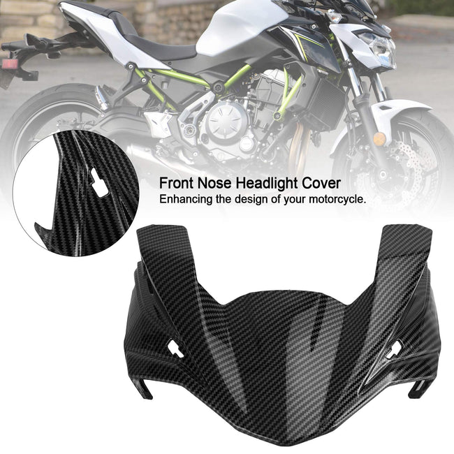 Carbon Front Nase Scheinwerferabdeckungsverkleidung für Kawasaki Z650 2017-2019