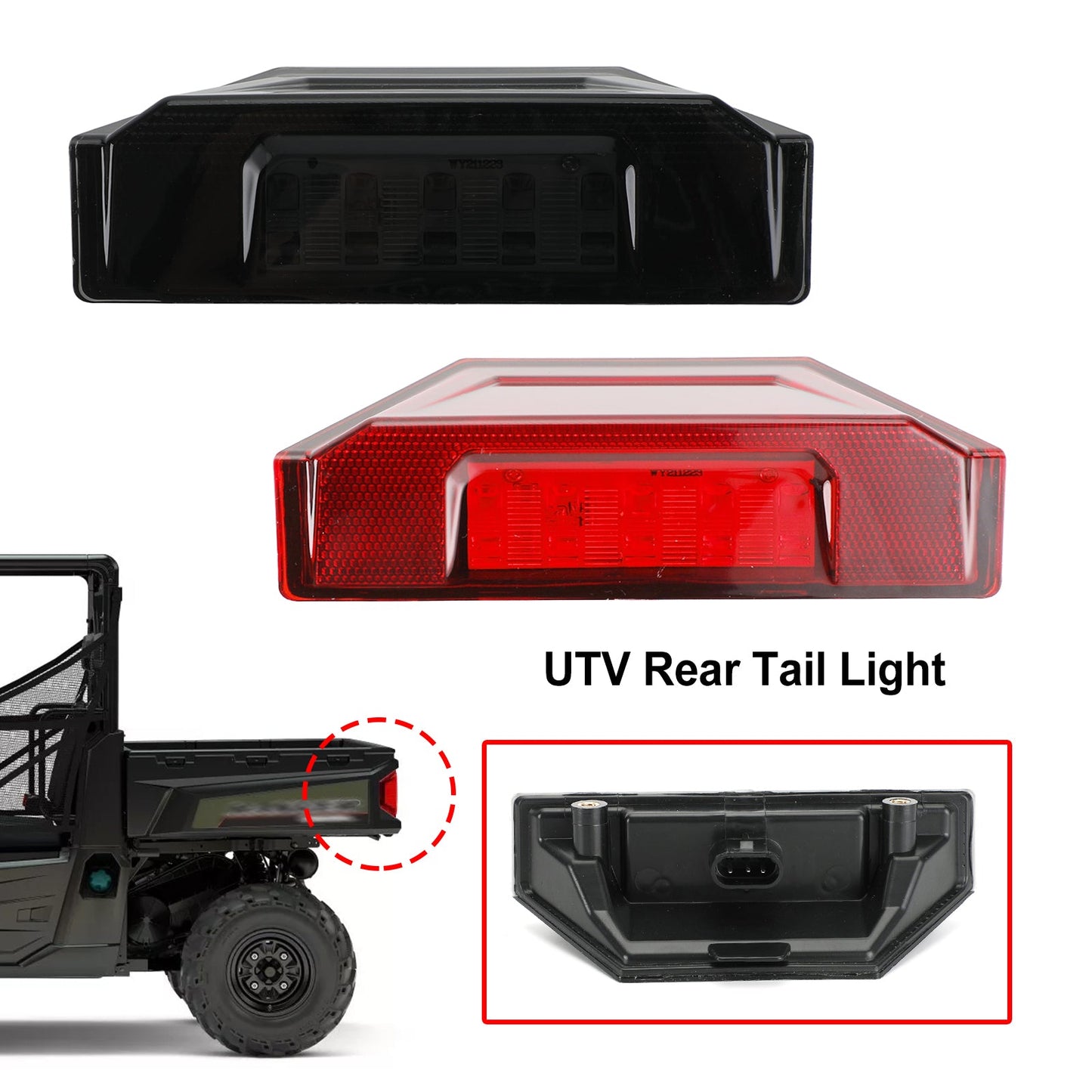 2412774 Feu arrière UTV pour Polaris Ranger Crew 570 XP 900 General 2013-2020 générique