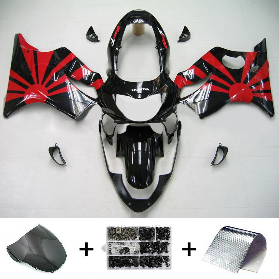 Amotopart Honda CBR600F4 1999-2000 Kit de carénage Corps Plastique ABS