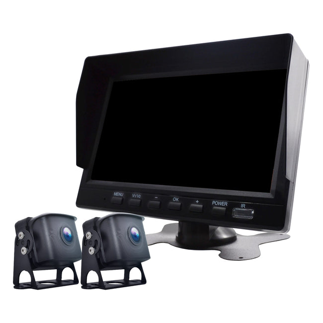 7 "Überwachung von DVR -Fahrveranstaltungen für RV -LKW -Bus + 2pcs Rückansichtsersatz Kamera