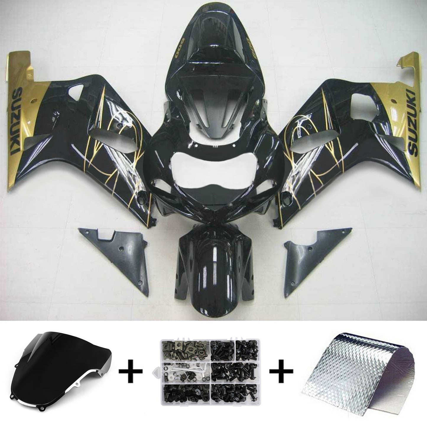 Amotopart Suzuki GSXR600 2001-2003
Verkleidungs Kit Körperwerk Plastikabbs