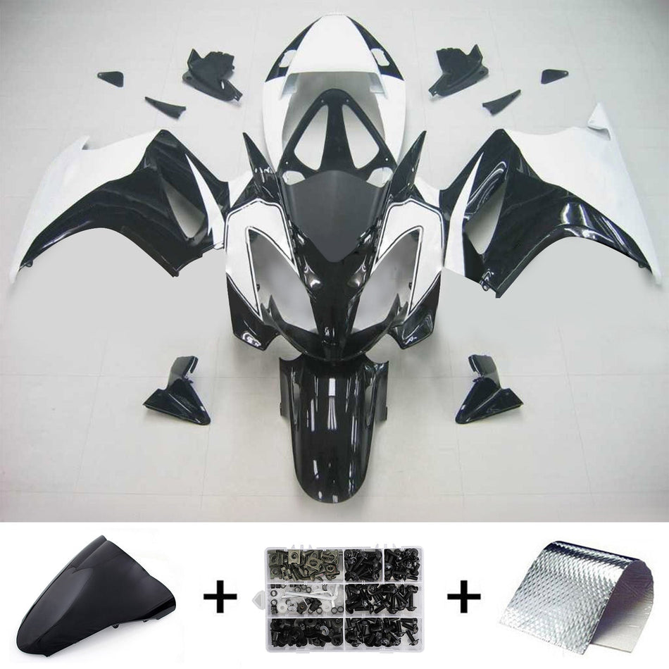 Amotopart 2002-2012 Honda VFR800 Schwarz-Wei?-Verkleidungskit