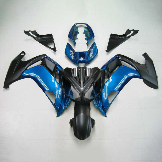 Amotopart 2012-2016 Kit carénage Kawasaki Ninja 650 Noir Bleu
