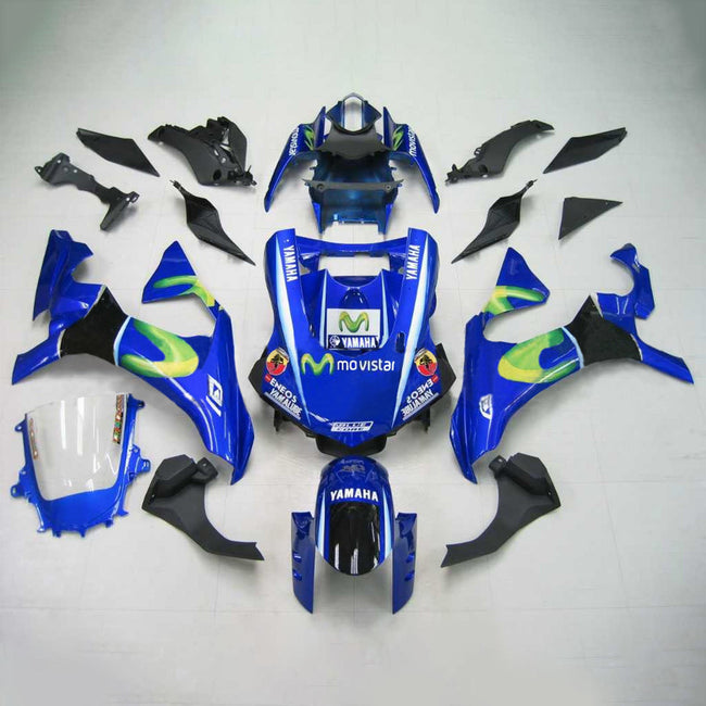 Amotopart Yamaha 2015-2019 YZF 1000 R1 Blue Fearing Kit