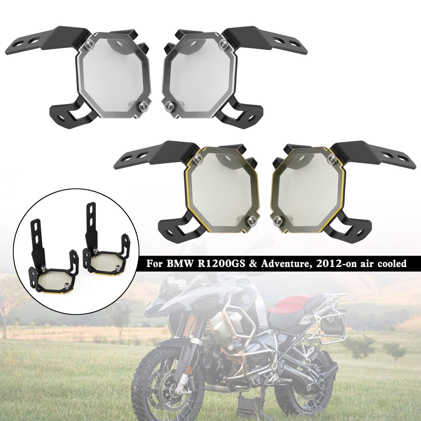 Couvercle de protection antibrouillard BMW R1200GS Adventure F800GS F850GS F750GS