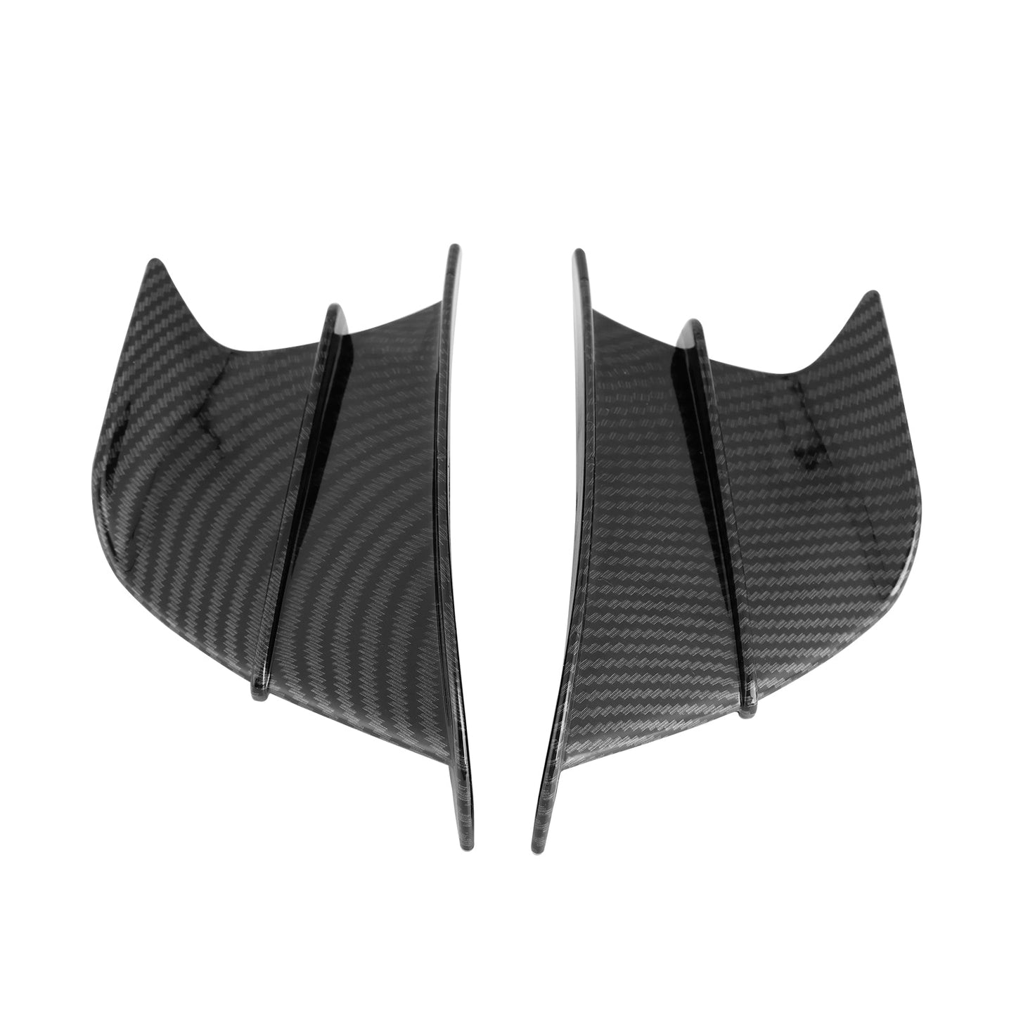 Winglet Wind Fin Aerodynamic Kit Spoiler Trim Cover für Motorrad Universal