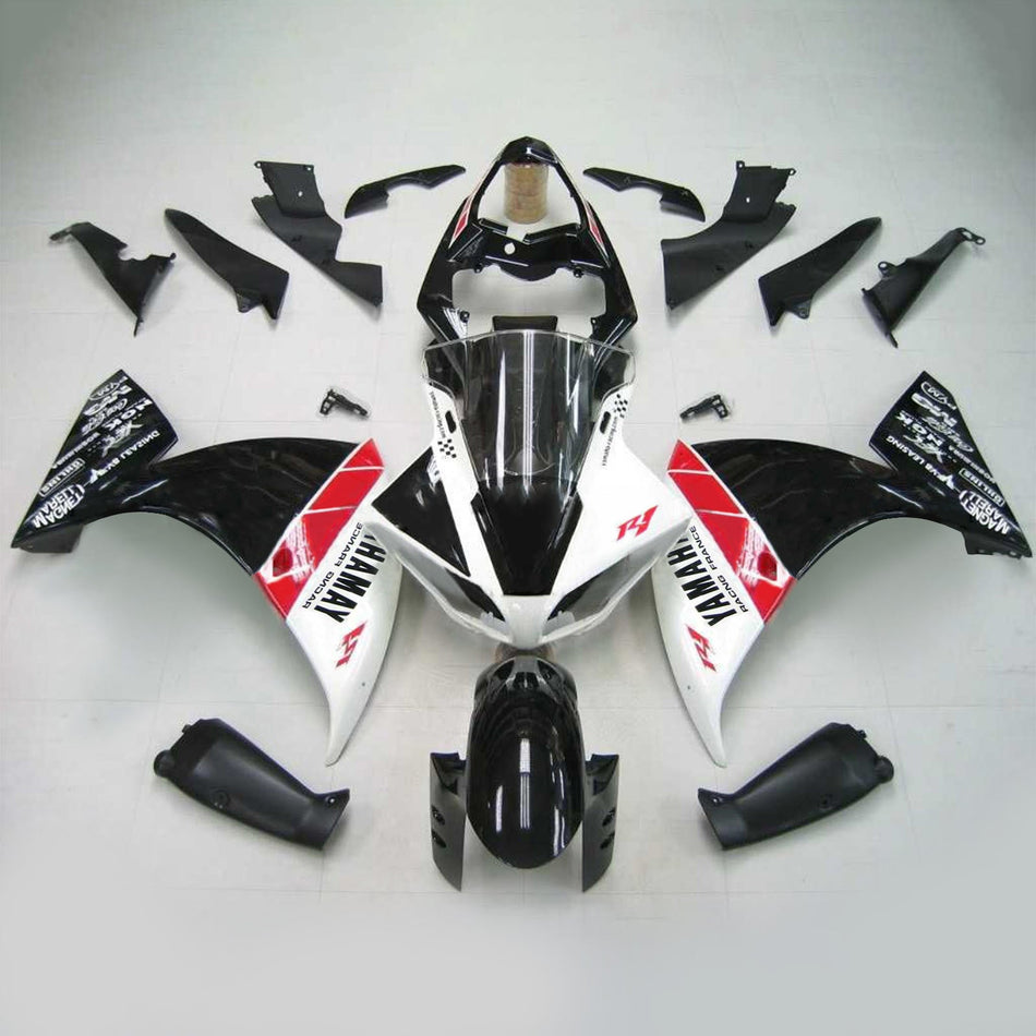 Amotopart Yamaha 2012-2014 YZF 1000 R1 Blanc Noir Craignant Kit